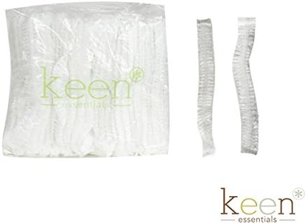 KEEN Shower Cap, Clear Cap, disposal cap, Hair Cap, 1000 pcs per carton (Four Cartons)