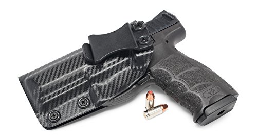 Concealment Express IWB KYDEX Holster: fits Heckler & Koch (H&K) VP9 - US Made - Inside Waistband Holster - Adj. Cant & Retention (Carbon Fiber Black - Left Hand)
