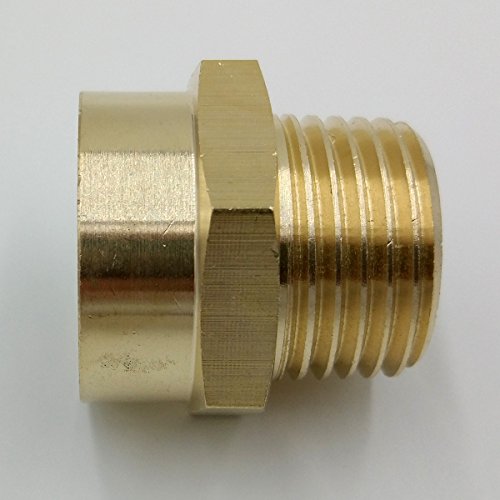 BOWSEN Pipe Fitting Adapter Female G1/2" Thread to Male NPT1/2" Thread Lead Free (1-Piece)