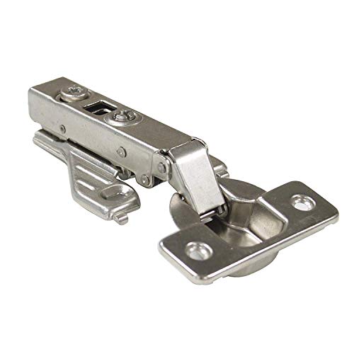 Soft Close Cabinet Hinges Satin Nickel, Full Overlay 105 Degree Opening Angle Clip On Face Frame Mounting Heavy Duty Kitchen Cabinet Hinges, 20 Pair - Thumbnail 5