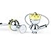 Troika Little King and Little Queen Keyrings Gift Set (KR938CH), Multicolour, 12cm