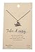 Shag Wear Women's Pewter Spirit Animal Inspirational Quote Pendant Necklace (Snail)