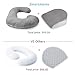 Full Body Jersey Maternity Pillow Baby Nursing Cushion and Maternity Pillow for Pregnant Women Belly and Back Support Cushion Made of Jersey Pillow Cover Wedge Pillow Included