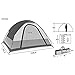 SEMOO Water Resistant 5 Person 3-Season Lightweight Family Dome Tent for Camping with Carry Bag
