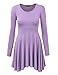 MBJ Womens Long Sleeve Curved Empire Line Draped Tunic Top - Made in USA