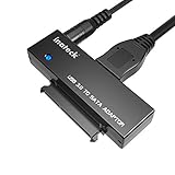 Inateck SATA to USB 3.0 Converter Adapter Fit 2.5/3.5 Inch Hard Drive Disk and SSD, Power Adapter Included, UA1001