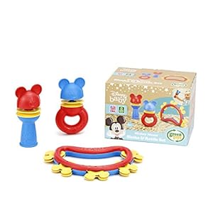 Green Toys Disney Baby Exclusive – Mickey Mouse Shake & Rattle Set, DSRTS-1435