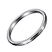 L-Ring Tungsten Wedding Ring in Comfort Fit Couple Rings Mens Womens Tail Ring Thumb Ring, Size 4-10