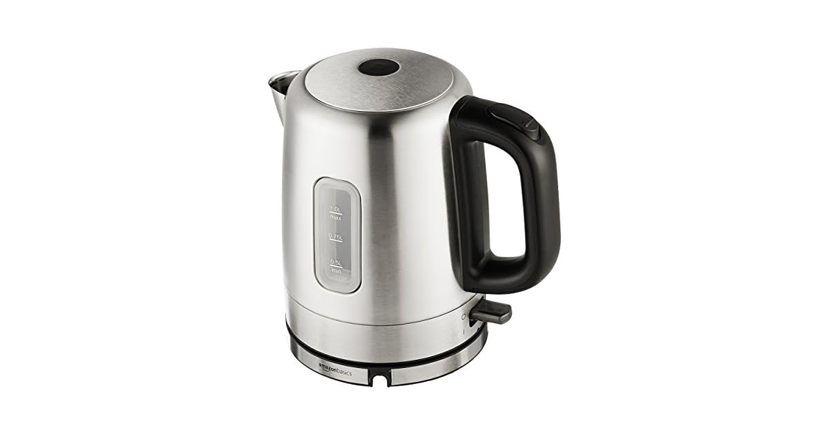 AmazonBasics 1 Liter Stainless Steel Electric Kettle only 19.99
