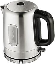 AmazonBasics Stainless Steel Portable Electric Hot Water Kettle - 1 Liter, Silver