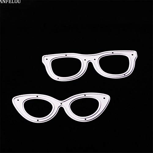 Christmas Eyeglasses Scrapbooking Scrapbook Handmade DIY Craft Album Cards Paper Die Metal Stencils Punch Cuts Dies Cut Cutting