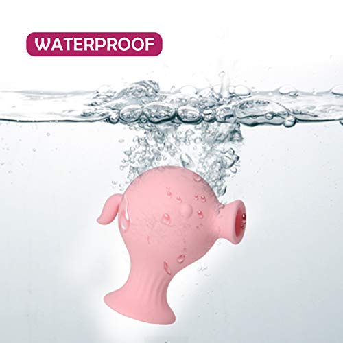 Clit Sucking Vibrator for Clitoris Nipple Stimulation，Clitoral Sucking &Licking Tongue Vibration with 7 speeds Suction，Waterproof USB Rechargeable Vagina Suction Adult Sex Toy for Women