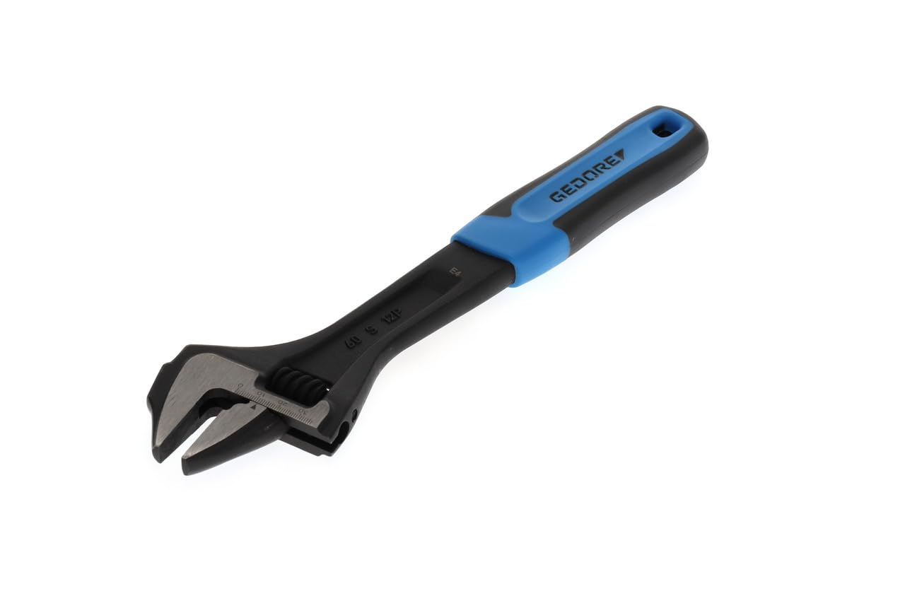 GEDORE Single open-ended adjustable spanner, AF 36 mm (1 7/16"), Scale, Phosphated, Plastic grip 60 S 12 JP
