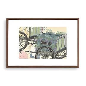 Framed Canvas Wall Art Japanese Style Canvas Prints Home Artwork Decoration for Living Room,Bedroom - 16x24 inches
