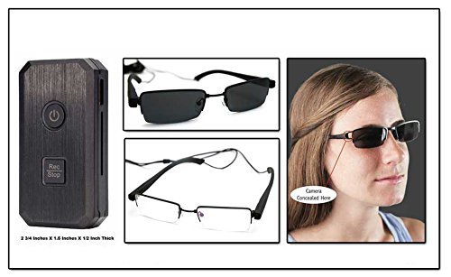 Click Here to See More Images LawMate CM-SG10 & PV-50 Kit - Portable DVR With Dark Sunglasses Kit/ Clear Eyeglasses Kit