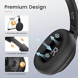 EKSA Headset with Microphone for Laptop, Wired
