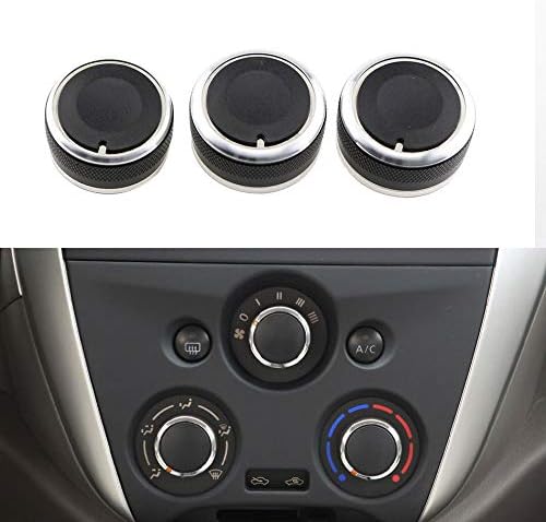 Mini Mexx Auto 3pcs/Set Car Styling Air Conditioning Heat Control Switch AC Knob Car Accessories for Nissan New Sunny March Parts