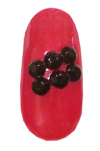 GoldenLiving168 Black Round 400pcs Rhinestone 4mm (ss16) 3D Acrylic Nail Art Decoration Cellphone Case (High Quality) USA SELLER! FAST SHIPPING!