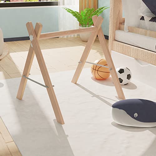 little dove Baby Play Gym Wooden Baby Gym Foldable Play Gym Frame