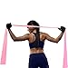 Belus Extra Long Exercise Band Pink - 6.5 ft Flat Resistance Bands. Includes Carry Bag, Video Download and Digital Guides. Versatile Home Fitness Equipment.