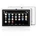 2019 New - YUNTAB 7 inch Tablet, 1GB RAM 8GB ROM, Google Android OS, Allwinner A33 1.5GHz Quad core CPU, 1024600 Touch Screen with WiFi Pre-Loaded 3D Game and Dual Camera.(White)