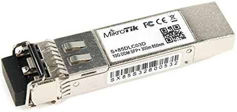 MikroTik S+85DLC03D SFP+ Transceiver 10Gbps Multimode 300m 850nm LC