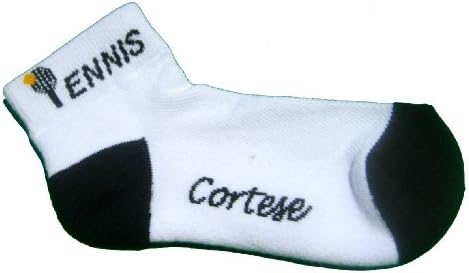 Womens Athletic Comfort Socks Tennis Spelled Out
