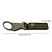 maxgoods Nylon Tactical Outdoor Gear Clip Band,Carabiner Water Bottle Buckle Hook Holder Keychain Belt Webbing Strap for Hiking Camping,Pack of 3