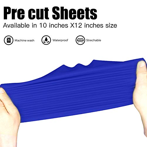 JANDJPACKAGING Blue HTV Vinyl for T-Shirts 12"x10" Heat Transfer Vinyl 10 Pack Iron on Vinyl (Navy Blue) - Thumbnail 3