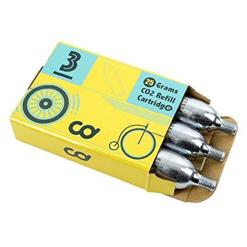 CyclingDeal 3 x 25g Threaded CO2 Cartridges Refills for Bike Bicycle