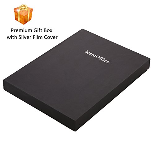 MemOffice Zippered Leather Padfolio Portfolio · iPad & Tablet & Laptop Folder · Phone Slot · Doc. Organizer · Name Card Pocket · Pen Holder · Ideal for Office, Business, Conference, Interview, Resume
