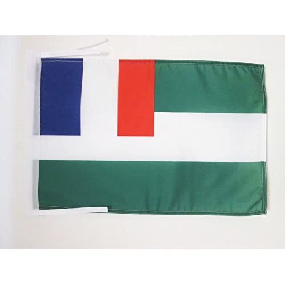 AZ FLAG - French Mandate in Syria 1920-1946 Flag - 18'' x 12'' - 100% Polyester Syrian Small Banner with Two Cords - Fade Resistant - Vivid Colors - 18x12 in - 45x30 Cm