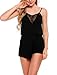 Ekouaer Women Sexy Lace Rompers Jumpsuit Playsuit Summer Sleepwear