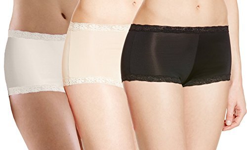 Maidenform Women's Dream Cotton with Lace Boy Short