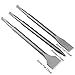 6-Piece SDS Plus Chisel Set, CertBuy Concrete Drill Bit Set Rotary Hammer Bits Chisel Set Including Point Chisel, 20mm Flat Chisel, 40mm Flat Chisel