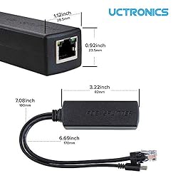 UCTRONICS PoE Splitter USB-C 5V - Active PoE to