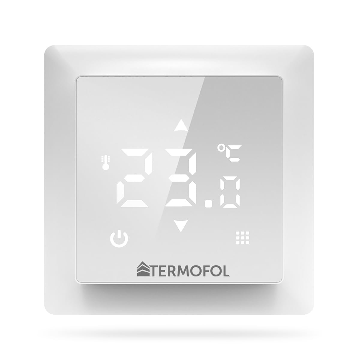 Termofol Elektrische Fußbodenheizung Heizfolie 230V - mit Thermostat H6 - Leistung 140 W/m2 - Oberfläche 12m² - Fussbodenheizung Elektrisch Komplettset fur Fußboden-, Wand- oder Deckenheizung 2