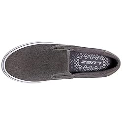 Lugz mens Clipper Fashion Sneaker, Charcoal/White
