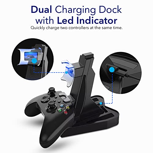 Charging Dock Stations Dual Xbox Controller Charger Vertical Stand