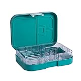 Premium Bento Lunch Box Container - Insulated Four Compartment Lunch Box for Kids, Adults, Men and Women - Leakproof Organized Lunch Box Containers Reusable for All Occasions - Classic Green