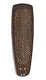Emerson Ceiling Fans B92VWA 25-Inch Rattan Hand Carved Ceiling Fan Blades, Vintage Walnut, Indoor, Set of 5 Blades