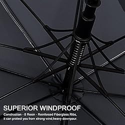 G4Free 47 Inch UV Protection Golf Umbrella Auto