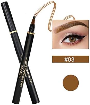 Eyebrow pencil Micro-carved extremely fine three-forked head, natural smooth eyebrow pencil, waterproof, sweat-proof,long-lasting no makeup, three-dimensional shaping, three-headed eyebrow pencil
