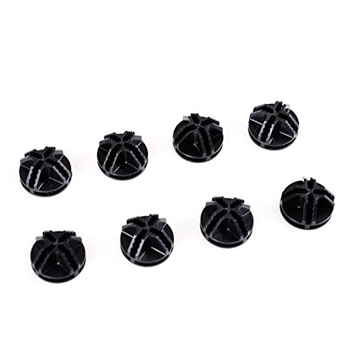 BASTUO Wire Cube Plastic Connectors for Storage cabinet and Shelf, Set of 8, Black