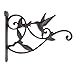 DEWEL Hanging Plant Bracket, Hummingbird Plant Hangers Outdoor Iron Hanging Baskets for Plants Decorative Wall Plant Hooks Brid Feeder Hanger Hook Hangers for Flower Basket Pot Lantern Wind Chime