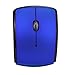 Mchoice 2.4G Wireless Foldable Folding Arc Optical Mouse for Microsoft Laptop Notebook (Blue)