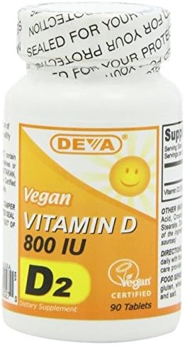 Deva Vegan Vitamin D - 800 IU 3 Pack