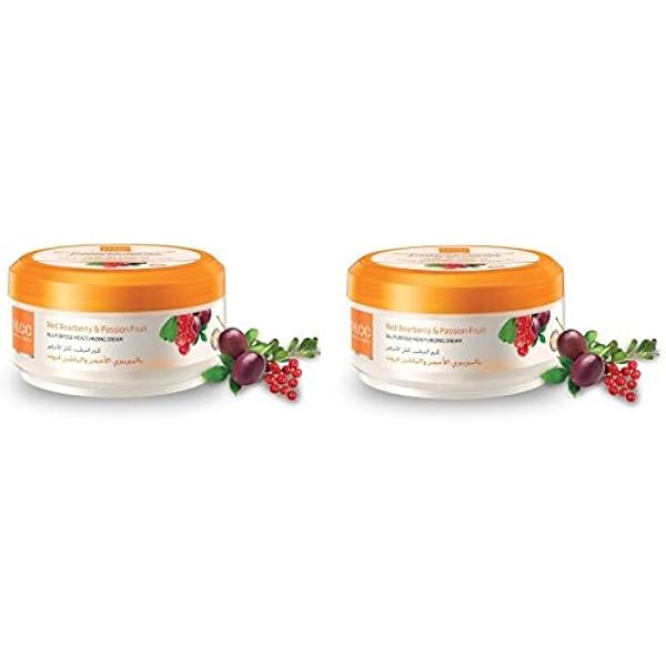 red bearberry and passion fruit cream