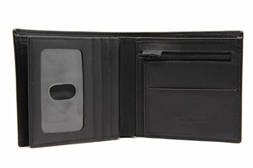 Genuine Calf Leather Euro Wide Bi-fold Wallet Mayfair with Gift Box (53-28)