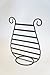 Mango Steam Harp Stud Earring Jewelry Organizer, Display Stand, Storage, Gift (Black/Large)